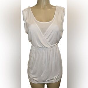 White House Black Market Layered Empire waist style Blouse Small